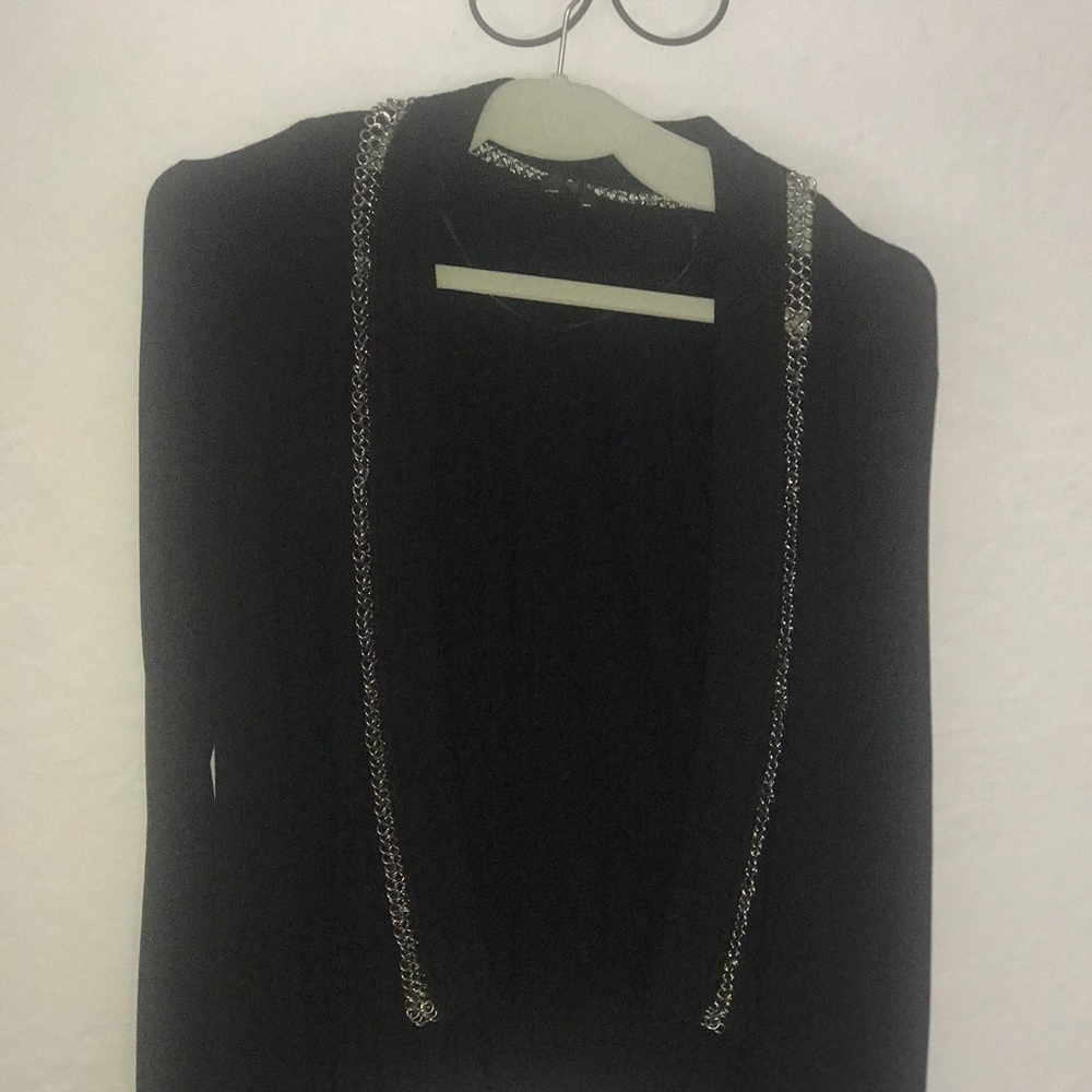 Black cardigan